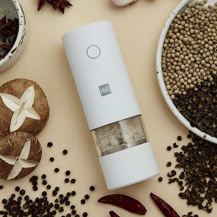Original Xiaomi Youpin Huohou Electric Grinding Machine Automatic Mill Pepper Grinder(White) - free shipping - PMC TechLife - Order now!