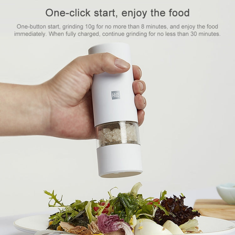 Original Xiaomi Youpin Huohou Electric Grinding Machine Automatic Mill Pepper Grinder(White) - free shipping - PMC TechLife - Order now!