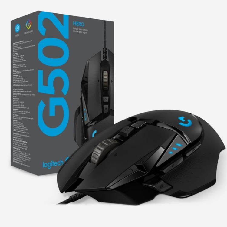 Logitech G502 HERO Wired Gaming Mouse with 11 Buttons, Length: 2.1m - free shipping - PMC TechLife - Order now!