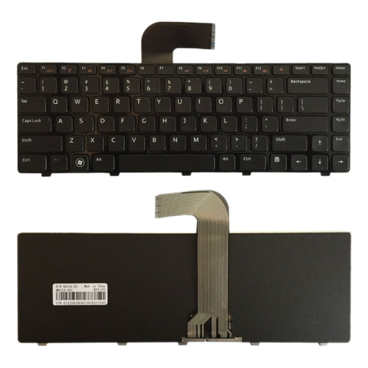 US Keyboard for DELL Inspiron 14R N4110 M4110 N4050 M4040 N5050 M5050 M5040 N5040 3330 X501LX502L P17S P18 N4120 M4120 L502X (Black) - Replacement Keyboards by PMC TechLife | Online Shopping South Africa | PMC TechLife