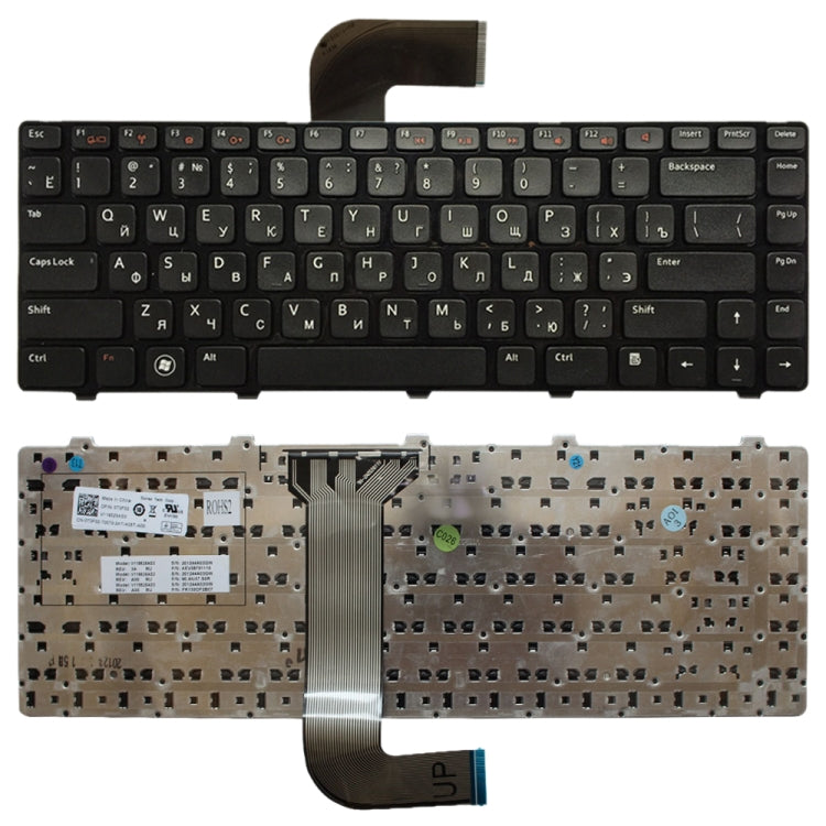 RU Keyboard for DELL Inspiron 14R N4110 M4110 N4050 M4040 N5050 M5050 M5040 N5040 3330 X501LX502L P17S P18 N4120 (Black) - Replacement Keyboards by PMC TechLife | Online Shopping South Africa | PMC TechLife