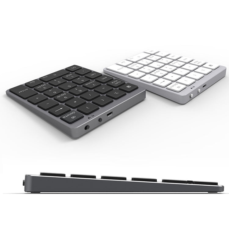 N960 Ultra-thin Universal Aluminum Alloy Rechargeable Wireless Bluetooth Numeric Keyboard (Grey) - Mini Keyboard by PMC TechLife | Online Shopping South Africa | PMC TechLife | Buy Now Pay Later Mobicred