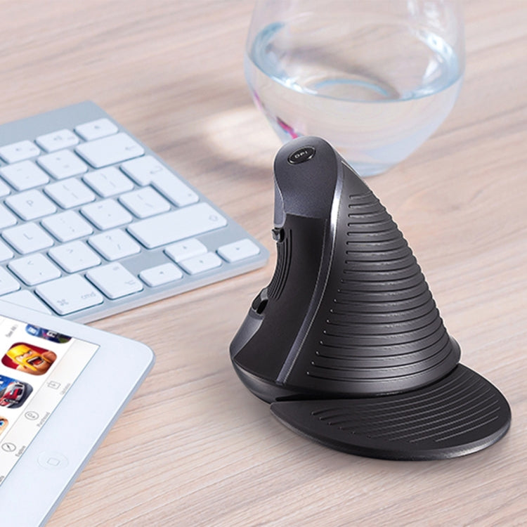 DELUX M618GX Wireless Ergonomic Vertical Mouse 1600DPI Optical Mouse - Wireless Mice by DELUX | Online Shopping South Africa | PMC TechLife | Buy Now Pay Later Mobicred