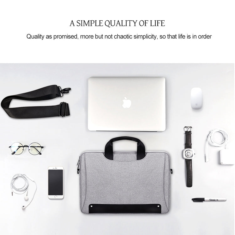 DJ08 Oxford Cloth Waterproof Wear-resistant Laptop Bag for 13.3 inch Laptops, with Concealed Handle & Luggage Tie Rod & Adjustable Shoulder Strap (Black) - free shipping - PMC TechLife - Order now!