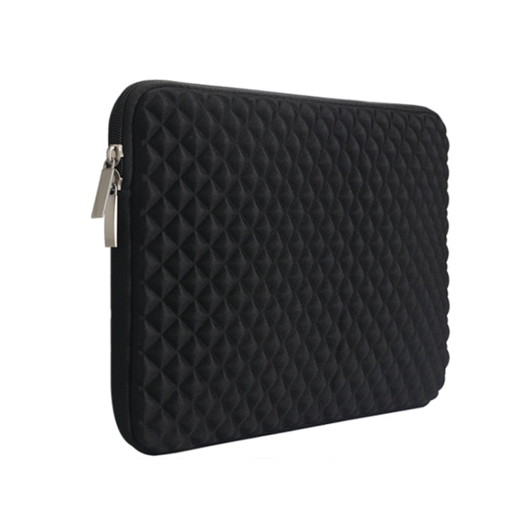 Diamond Texture Laptop Liner Bag, Size: 15.6 inch (Black) - 15.6 - 17 inch by PMC TechLife | Online Shopping South Africa | PMC TechLife