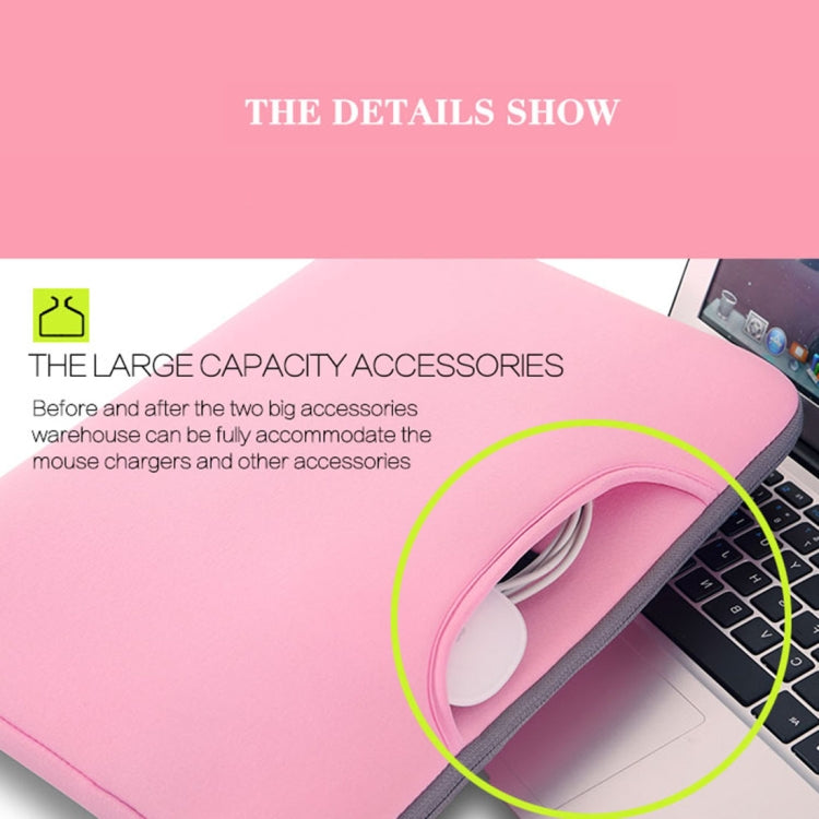 15.6 inch Portable Air Permeable Handheld Sleeve Bag for Laptops, Size: 41.5x30.0x3.5cm(Pink) - 15 inch by PMC TechLife | Online Shopping South Africa | PMC TechLife