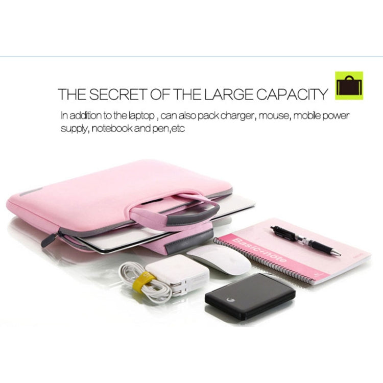 15.6 inch Portable Air Permeable Handheld Sleeve Bag for Laptops, Size: 41.5x30.0x3.5cm(Pink) - 15 inch by PMC TechLife | Online Shopping South Africa | PMC TechLife