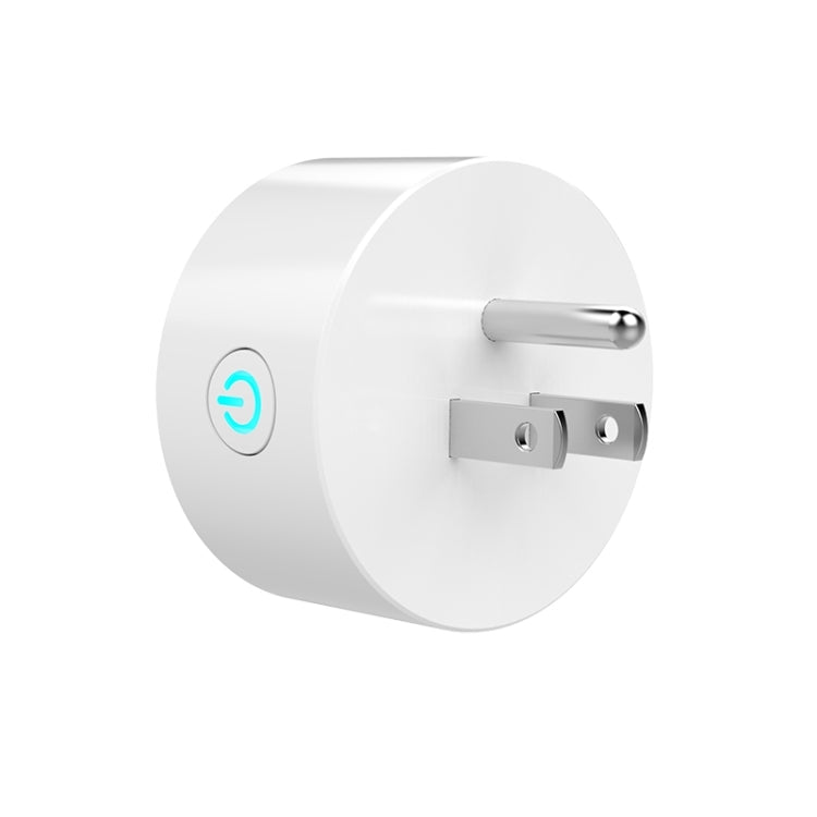 10A Round Shape WiFi Mini Plug APP Remote Control Timing Smart Socket Works with Alexa & Google Home, AC 100-240V, US Plug - Smart Socket by PMC TechLife | Online Shopping South Africa | PMC TechLife