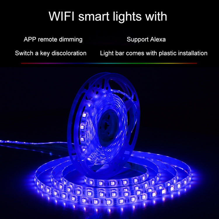 XS-SLD01 5m 60W Smart WiFi Rope Light, 300 LEDs SMD 5050 Colorful Light APP Remote Control Works with Alexa & Google Home - Epoxy Waterproof Light by PMC TechLife | Online Shopping South Africa | PMC TechLife