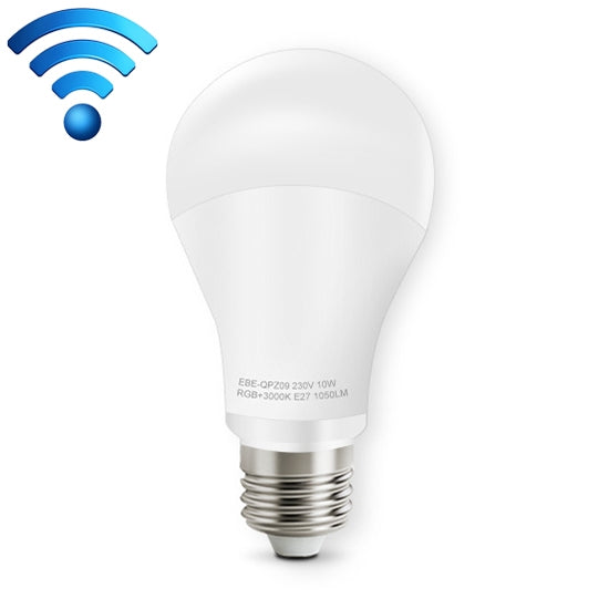 E27 10W Color Changing WiFi Smart LED Light Bulb, 14 LEDs 3000K+RGB 1050 LM Works with Alexa & Google Home, AC 230V - Smart Light Bulbs by PMC TechLife | Online Shopping South Africa | PMC TechLife