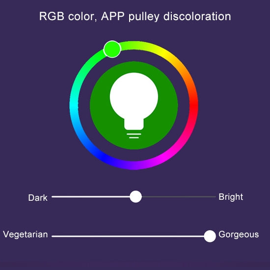 E27 10W Color Changing WiFi Smart LED Light Bulb, 14 LEDs 3000K+RGB 1050 LM Works with Alexa & Google Home, AC 230V - Smart Light Bulbs by PMC TechLife | Online Shopping South Africa | PMC TechLife
