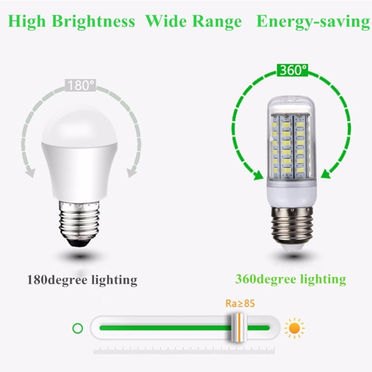 E27 5W LED Corn Light, 56 LEDs SMD 5730 Bulb, AC 220V - SMD 5730 by PMC TechLife | Online Shopping South Africa | PMC TechLife