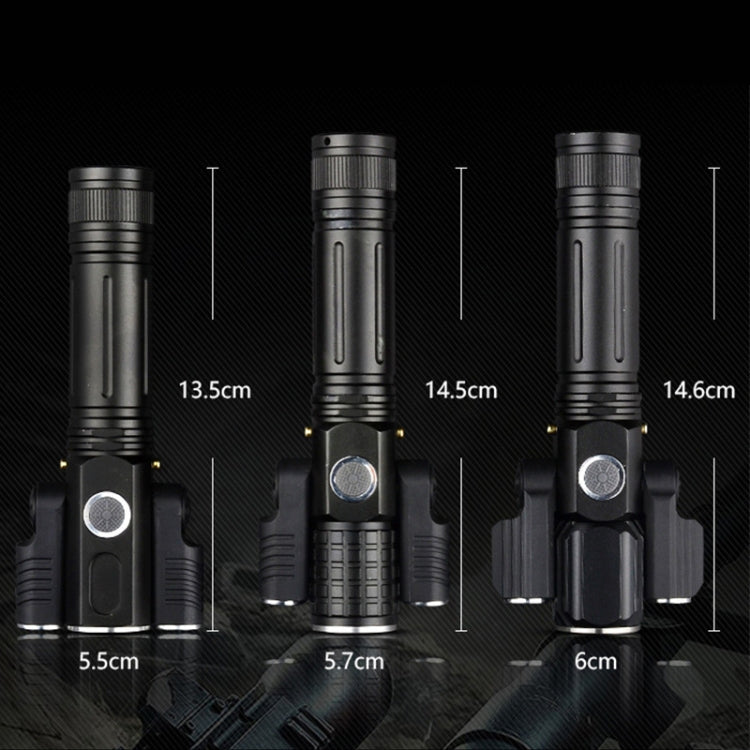 KS-738 USB Charging Waterproof T6+XPE Zoomable LED Flashlight with 4-Modes & 18650 lithium battery - LED Flashlight by PMC TechLife | Online Shopping South Africa | PMC TechLife