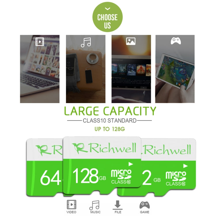 Richwell 32GB High Speed Class 10 Micro SD(TF) Memory Card - Micro SD Card by Richwell | Online Shopping South Africa | PMC TechLife | Buy Now Pay Later Mobicred