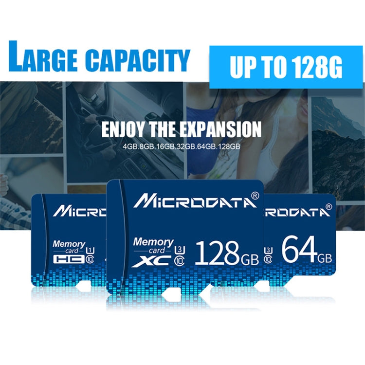 MICRODATA 128GB U3 Blue TF(Micro SD) Memory Card - free shipping - PMC TechLife - Order now!