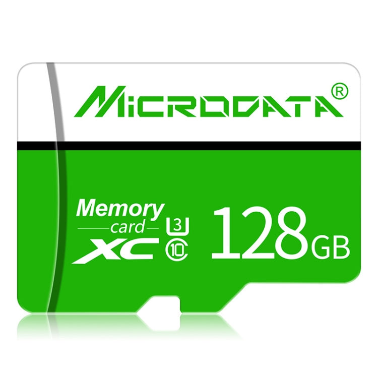 MICRODATA 128GB U3 Green and White TF(Micro SD) Memory Card - free shipping - PMC TechLife - Order now!