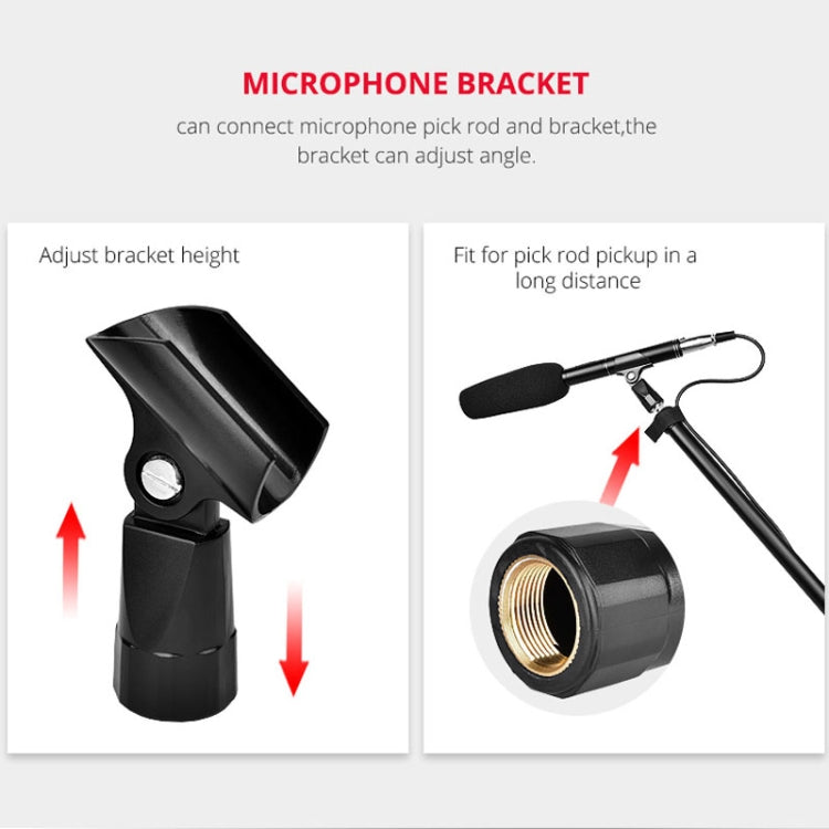YELANGU YLG9933A MIC07 Professional Interview Condenser Video Shotgun Microphone with 6.5mm Audio Adapter & 3.5mm RXL Audio Cable(Black) - Camera Microphone by YELANGU | Online Shopping South Africa | PMC TechLife | Buy Now Pay Later Mobicred