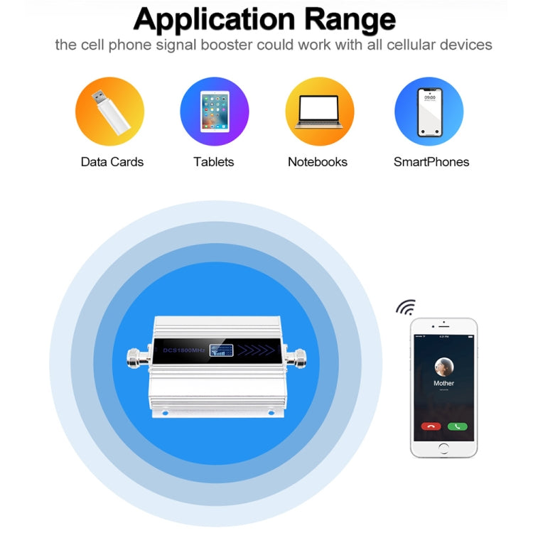 DCS-LTE 4G Phone Signal Repeater Booster, AU Plug(Gold) - free shipping - PMC TechLife - Order now!