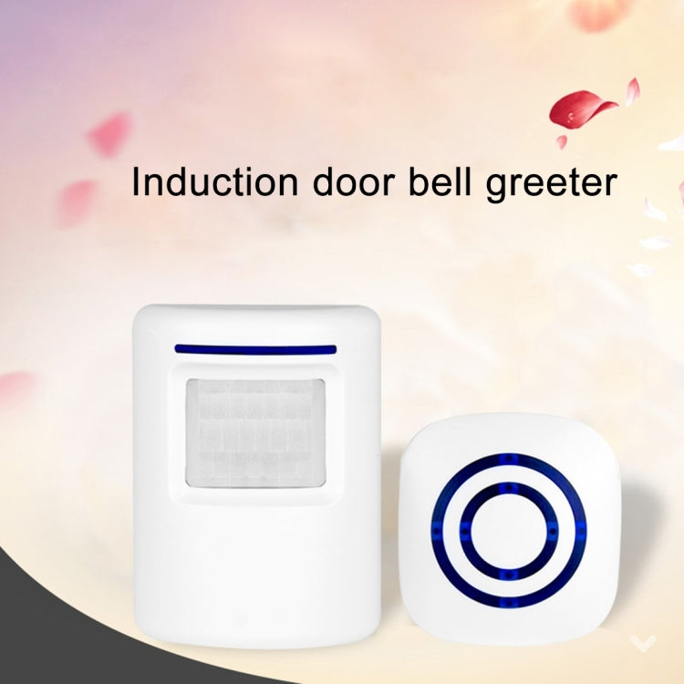 FY-0256 2 in 1 PIR Infrared Sensors (Transmitter + Receiver) Wireless Doorbell Alarm Detector for Home / Office / Shop / Factory, EU Plug - free shipping - PMC TechLife - Order now!