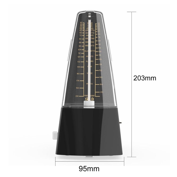 Piano Guitar Drum Violin Zither Universal Mechanical Metronome, Classic Version(Black) - Stringed Instruments by PMC TechLife | Online Shopping South Africa | PMC TechLife