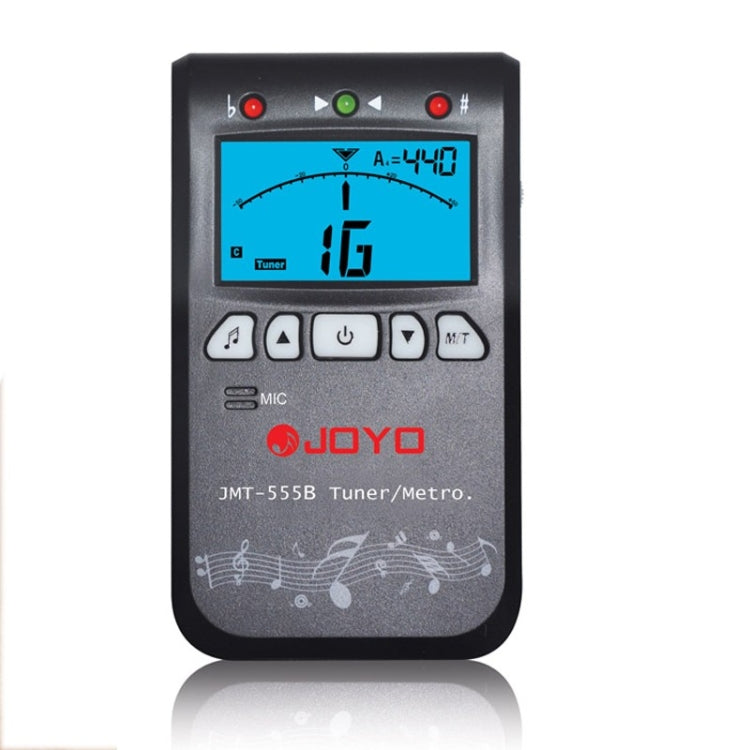 JOYO JMT-555B Metronome Tuner Chromatic Digital LCD Backlight with Tone Generator 3 in 1 Kit for Guitar Violin Ukulele (Black) - String Instrument Accessories by JOYO | Online Shopping South Africa | PMC TechLife | Buy Now Pay Later Mobicred