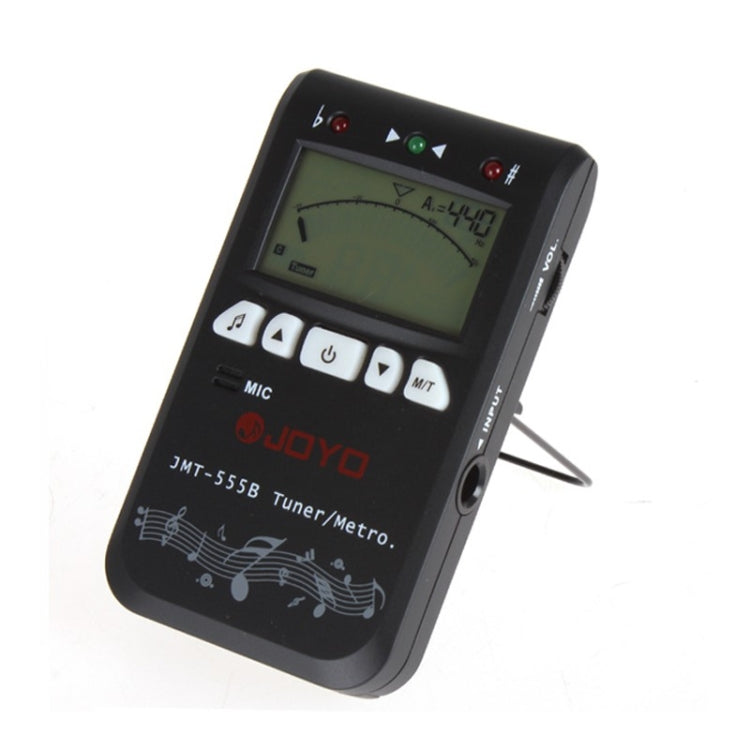 JOYO JMT-555B Metronome Tuner Chromatic Digital LCD Backlight with Tone Generator 3 in 1 Kit for Guitar Violin Ukulele (Black) - String Instrument Accessories by JOYO | Online Shopping South Africa | PMC TechLife | Buy Now Pay Later Mobicred