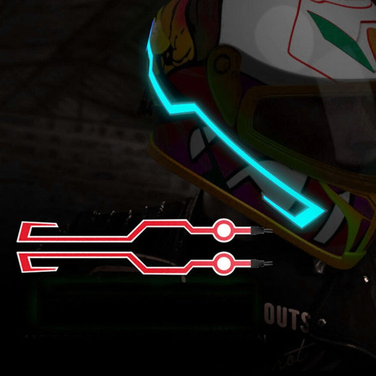 MB-MHL002 Motorcycle Modification Accessories Universal Pasteable Helmet Light Strip(Blue) - Ornamental Parts by PMC TechLife | Online Shopping South Africa | PMC TechLife | Buy Now Pay Later Mobicred