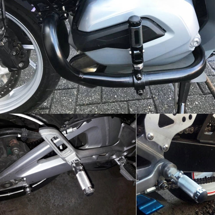 Speedpark 1 Pair Universal Folding Footrests Footpegs Foot Rests Pegs Rear Pedals Set 8mm Install Bolts (Black) - Others by Speedpark | Online Shopping South Africa | PMC TechLife | Buy Now Pay Later Mobicred
