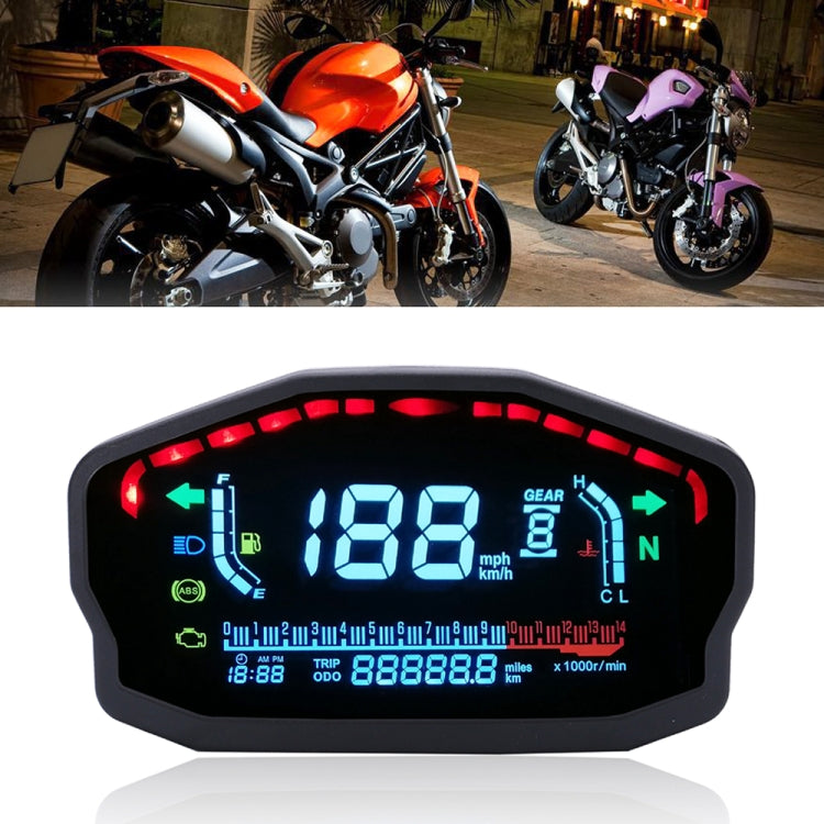 Speedpark Universal Motorcycle Modified LCD Speedometer Digital Backlight Odometer - free shipping - PMC TechLife - Order now!