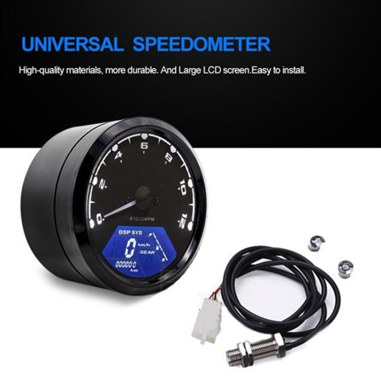 Speedpark Universal Motorcycle Retro Modified Instrument Odometer LCD Instrument Assembly - Others by Speedpark | Online Shopping South Africa | PMC TechLife | Buy Now Pay Later Mobicred