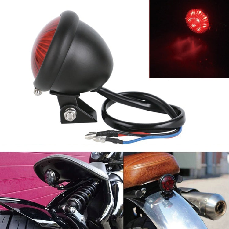 Speedpark 12V Motorcycle Modified Tail Light Brake Light for Harley(Silver+Red) - free shipping - PMC TechLife - Order now!