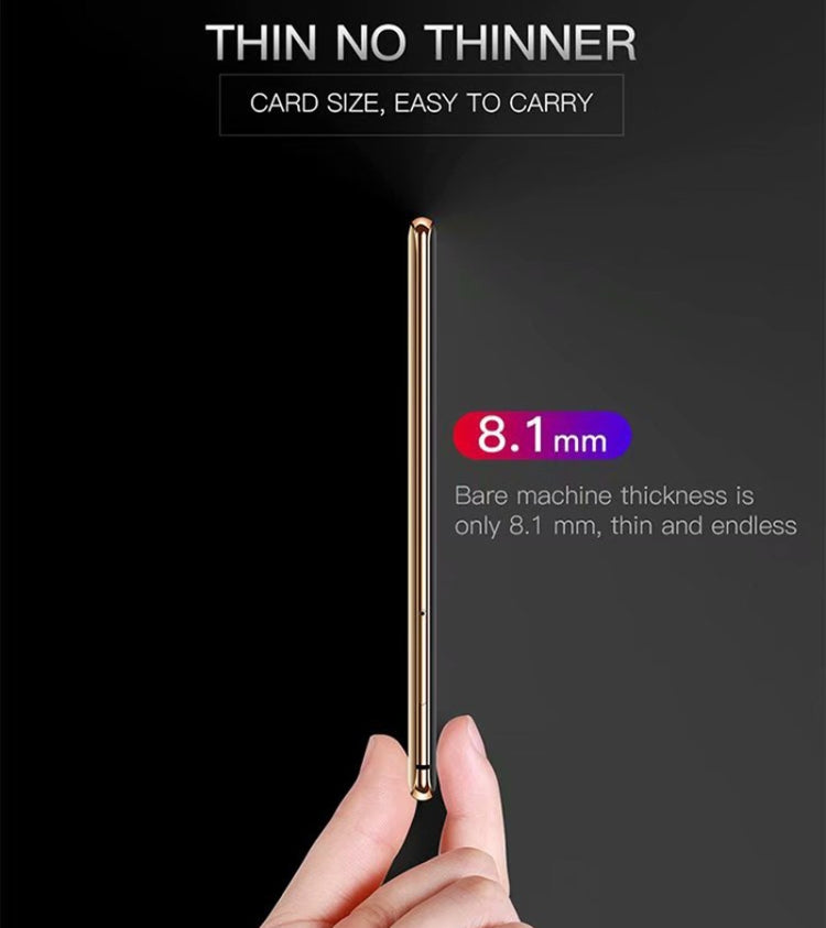 SATREND S10 Card Mobile Phone, 2.4 inch Touch Screen, MTK6261D, Support Bluetooth, FM, GSM, Dual SIM(Gold) - free shipping - PMC TechLife - Order now!