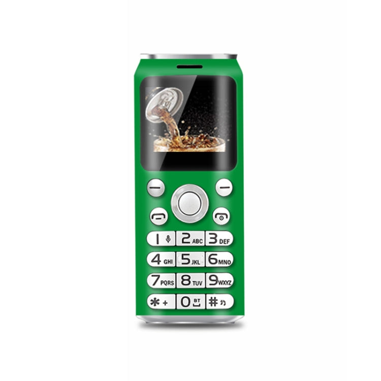 Satrend K8 Mini Mobile Phone, 1.0 inch, Hands Free Bluetooth Dialer Headphone, MP3 Music, Dual SIM, Network: 2G(Green) - free shipping - PMC TechLife - Order now!