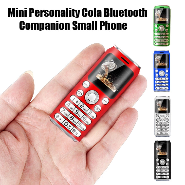 Satrend K8 Mini Mobile Phone, 1.0 inch, Hands Free Bluetooth Dialer Headphone, MP3 Music, Dual SIM, Network: 2G(Green) - free shipping - PMC TechLife - Order now!