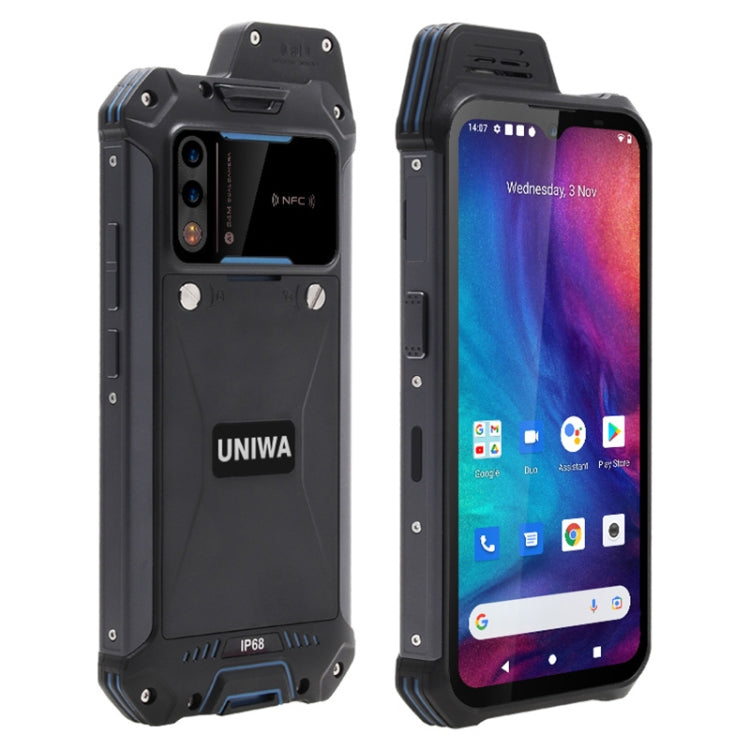 UNIWA W888 Standard Rugged Phone, 4GB+64GB, IP68 Waterproof Dustproof Shockproof, 5000mAh Battery, 6.3 inch Android 11 MTK6765 Helio P35 Octa Core up to 2.35GHz, Network: 4G, NFC, OTG(Black+Orange) - UNIWA by UNIWA | Online Shopping South Africa | PMC TechLife