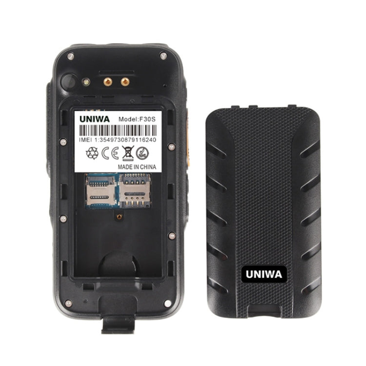 UNIWA F30S Rugged Phone, 1GB+8GB, EU Version, IP68 Waterproof Dustproof Shockproof, 4000mAh Battery, 2.8 inch Android 8.1 MTK6739 Quad Core up to 1.3GHz, Network: 4G, NFC, SOS - UNIWA by UNIWA | Online Shopping South Africa | PMC TechLife