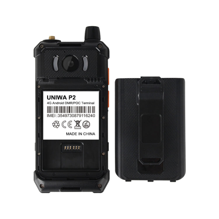 UNIWA P2 Walkie Talkie Rugged Phone, 3GB+32GB, IP67 Waterproof Dustproof Shockproof, 4.0 inch Android 8.1 Qualcomm Snapdragon SDM450 Octa Core up to 1.8GHz, Network: 4G, NFC, POC, SOS, OTG - UNIWA by UNIWA | Online Shopping South Africa | PMC TechLife