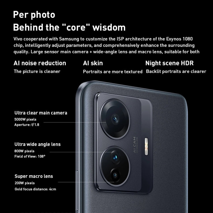 vivo S15e 5G, 50MP Camera, 8GB+128GB, Triple Back Cameras, Srceen Fingerprint Identification, 4700mAh Battery, 6.44 inch Android 11.0 OriginOS Ocean Exynos 1080 Octa Core up to 2.8GHz, OTG, NFC, Network: 5G (Blue) - free shipping - PMC TechLife - Order now!