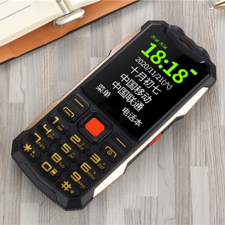 K1 Triple Proofing Elder Phone, Waterproof Shockproof Dustproof, 4800mAh Battery, 2.4 inch, 21 Keys, Bluetooth, LED Flashlight, FM, SOS, Dual SIM, Network: 2G (Black) - free shipping - PMC TechLife - Order now!
