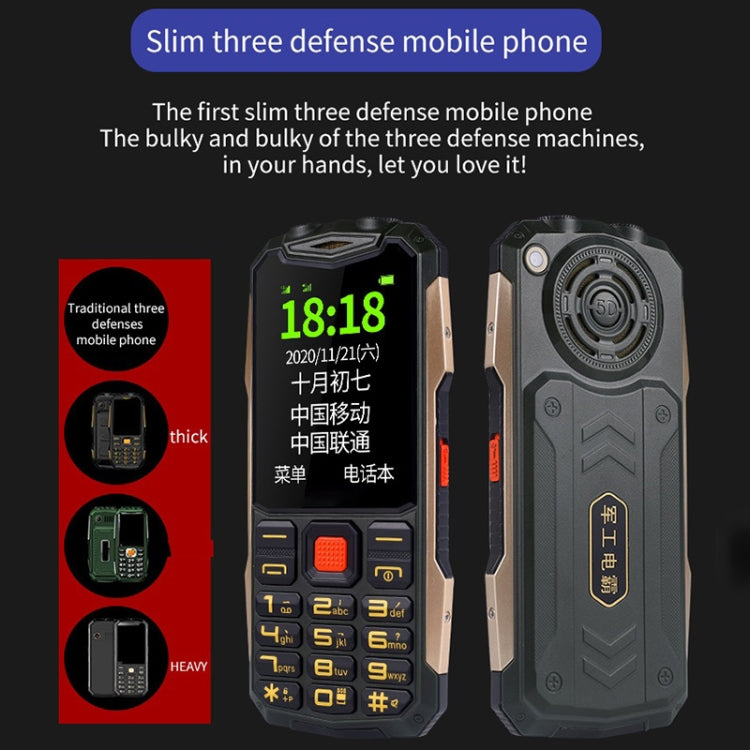 K1 Triple Proofing Elder Phone, Waterproof Shockproof Dustproof, 4800mAh Battery, 2.4 inch, 21 Keys, Bluetooth, LED Flashlight, FM, SOS, Dual SIM, Network: 2G (Green) - Others by PMC TechLife | Online Shopping South Africa | PMC TechLife