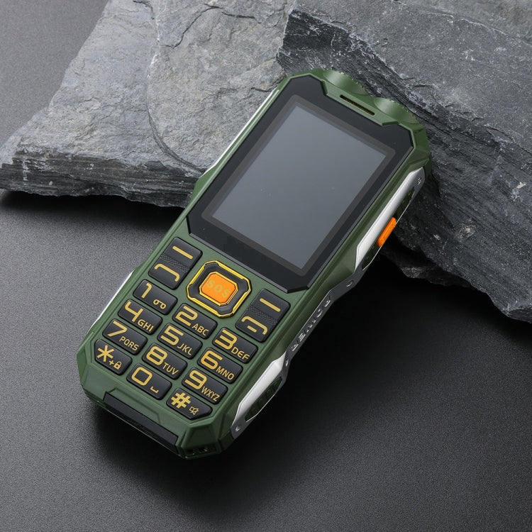 Mafam 4G Triple Proofing Elder Phone, Waterproof Shockproof Dustproof, 16800mAh Battery, 2.4 inch, 21 Keys, Bluetooth, LED Flashlight, FM, SOS, Dual SIM, Network: 2G (Green) - Others by PMC TechLife | Online Shopping South Africa | PMC TechLife