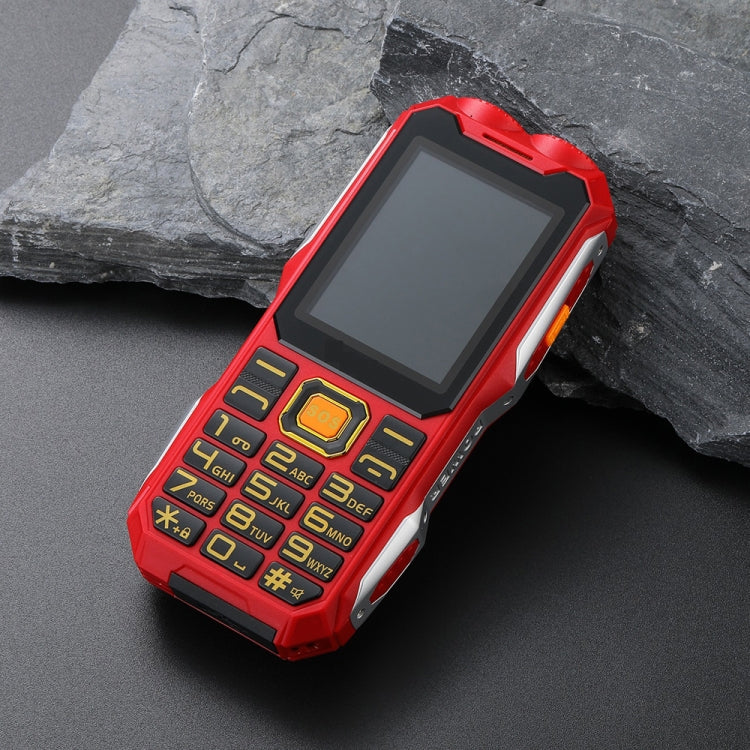 Mafam 4G Triple Proofing Elder Phone, Waterproof Shockproof Dustproof, 16800mAh Battery, 2.4 inch, 21 Keys, Bluetooth, LED Flashlight, FM, SOS, Dual SIM, Network: 2G (Red) - Others by PMC TechLife | Online Shopping South Africa | PMC TechLife