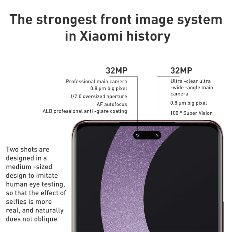 Xiaomi Civi 2 5G, 50MP Camera, 8GB+256GB, Triple Back Cameras + Dual Front Cameras, In-screen Fingerprint Identification, 4500mAh Battery, 6.55 inch MIUI 13 / Android 12 Snapdragon 7 Octa Core 4nm up to 2.4GHz, Network: 5G, NFC (White) - free shipping - PMC TechLife - Order now!