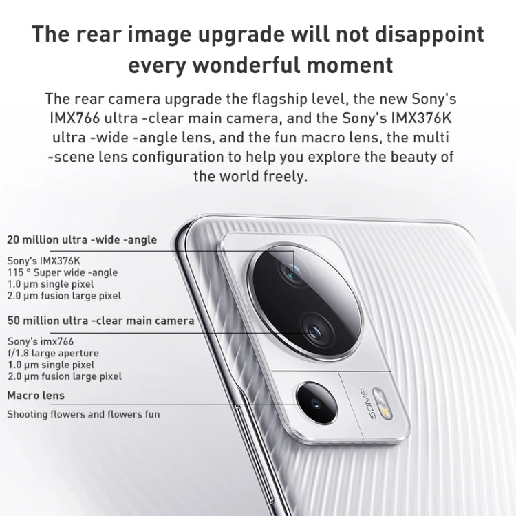 Xiaomi Civi 2 5G, 50MP Camera, 8GB+256GB, Triple Back Cameras + Dual Front Cameras, In-screen Fingerprint Identification, 4500mAh Battery, 6.55 inch MIUI 13 / Android 12 Snapdragon 7 Octa Core 4nm up to 2.4GHz, Network: 5G, NFC (White) - free shipping - PMC TechLife - Order now!