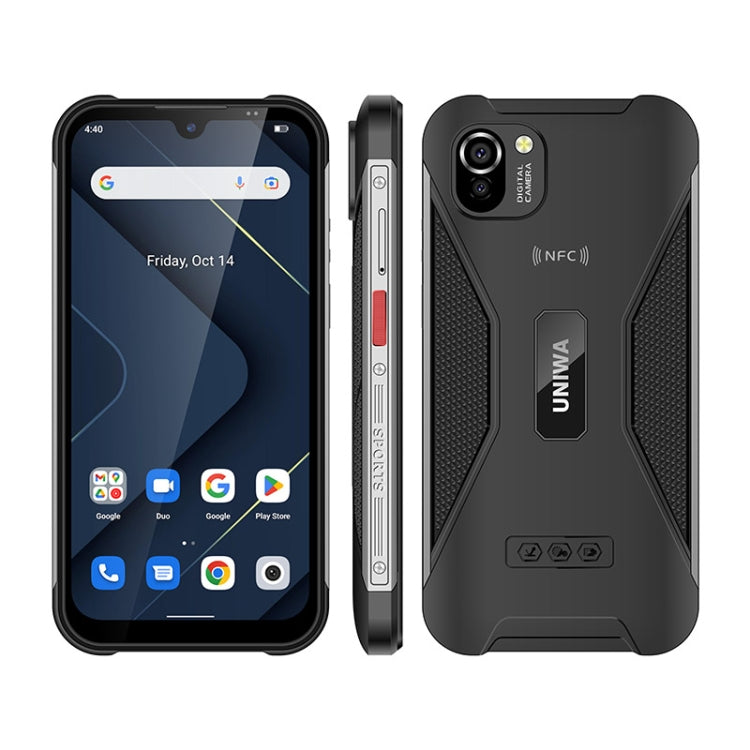 UNIWA W555 Rugged Phone, 3GB+32GB, Dual Rear Cameras, IP68 Waterproof Dustproof Shockproof, 5.71 inch Android 12.0 MTK6761 Quad Core up to 2.0GHz, Network: 4G, NFC, OTG, Global Version (Black) - UNIWA by UNIWA | Online Shopping South Africa | PMC TechLife