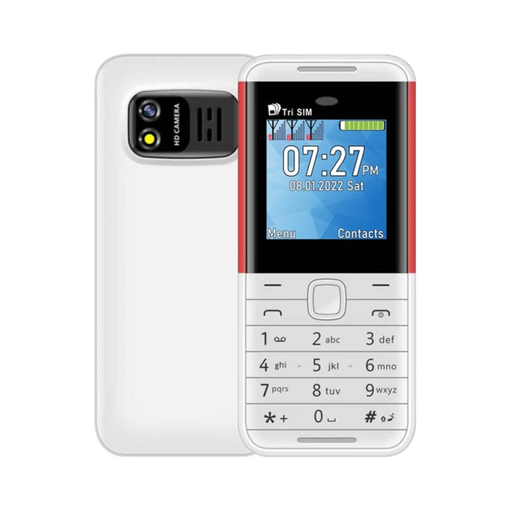 SERVO BM5310 Mini Mobile Phone, English Key, 1.33 inch, MTK6261D, 21 Keys, Support Bluetooth, FM, Magic Sound, Auto Call Record, GSM, Triple SIM (White) - free shipping - PMC TechLife - Order now!