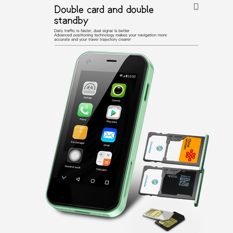 SOYES XS13, 1GB+8GB, 2.5 inch MTK6580 Quad Core up to 1.3GHz, Bluetooth, WiFi, FM, Network: 3G, Dual SIM(Green) - SOYES by SOYES | Online Shopping South Africa | PMC TechLife