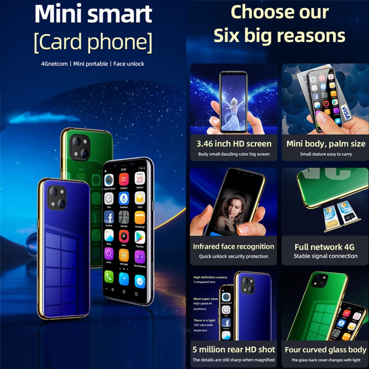 SOYES X60, 3GB+32GB, Infrared Face Recognition, 3.46 inch Android 6.0 MTK6737 Quad Core up to 1.1GHz, BT, WiFi, FM, Network: 4G, GPS, Dual SIM (Blue) - SOYES by SOYES | Online Shopping South Africa | PMC TechLife