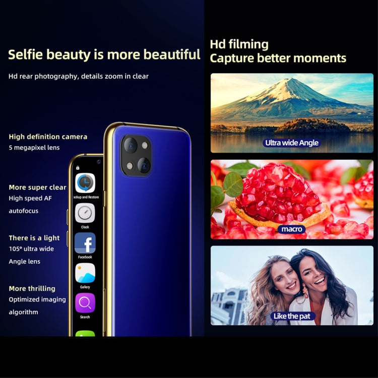 SOYES X60, 3GB+64GB, Infrared Face Recognition, 3.46 inch Android 6.0 MTK6737 Quad Core up to 1.1GHz, BT, WiFi, FM, Network: 4G, GPS, Dual SIM (Blue) - SOYES by SOYES | Online Shopping South Africa | PMC TechLife