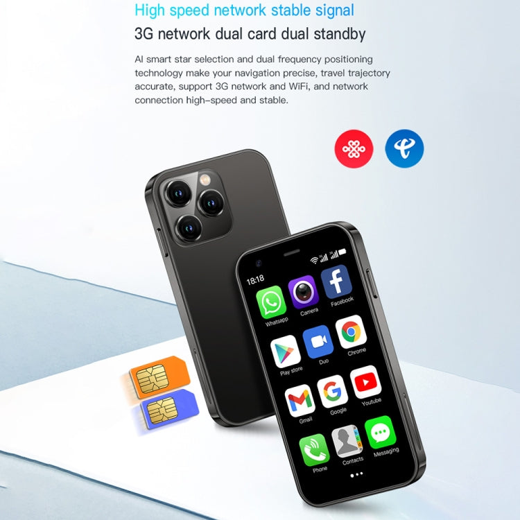 SOYES XS15, 2GB+16GB, 3.0 inch Android 8.1 MTK6580 Quad Core up to 1.3GHz, Bluetooth, WiFi, GPS, Network: 3G, Dual SIM (Black) - SOYES by SOYES | Online Shopping South Africa | PMC TechLife